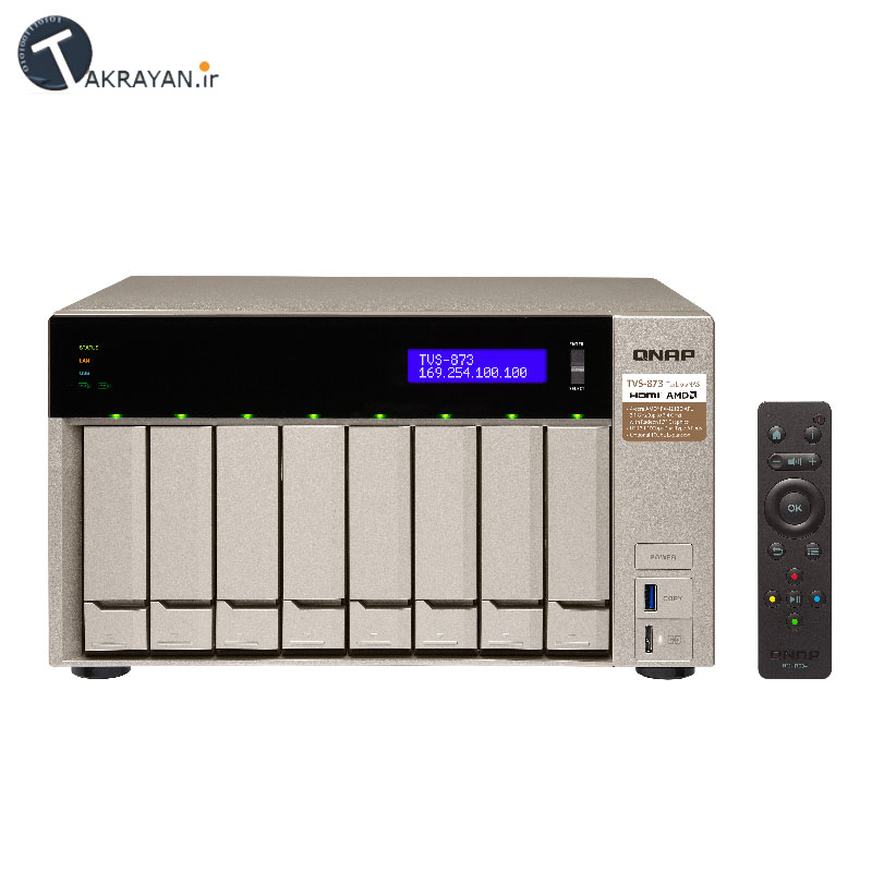QNAP TVS-873-8G NAS - Diskless